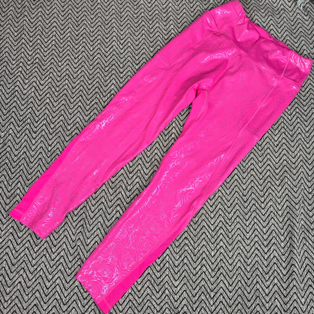Bright Fuchsia High-Waist Leggings